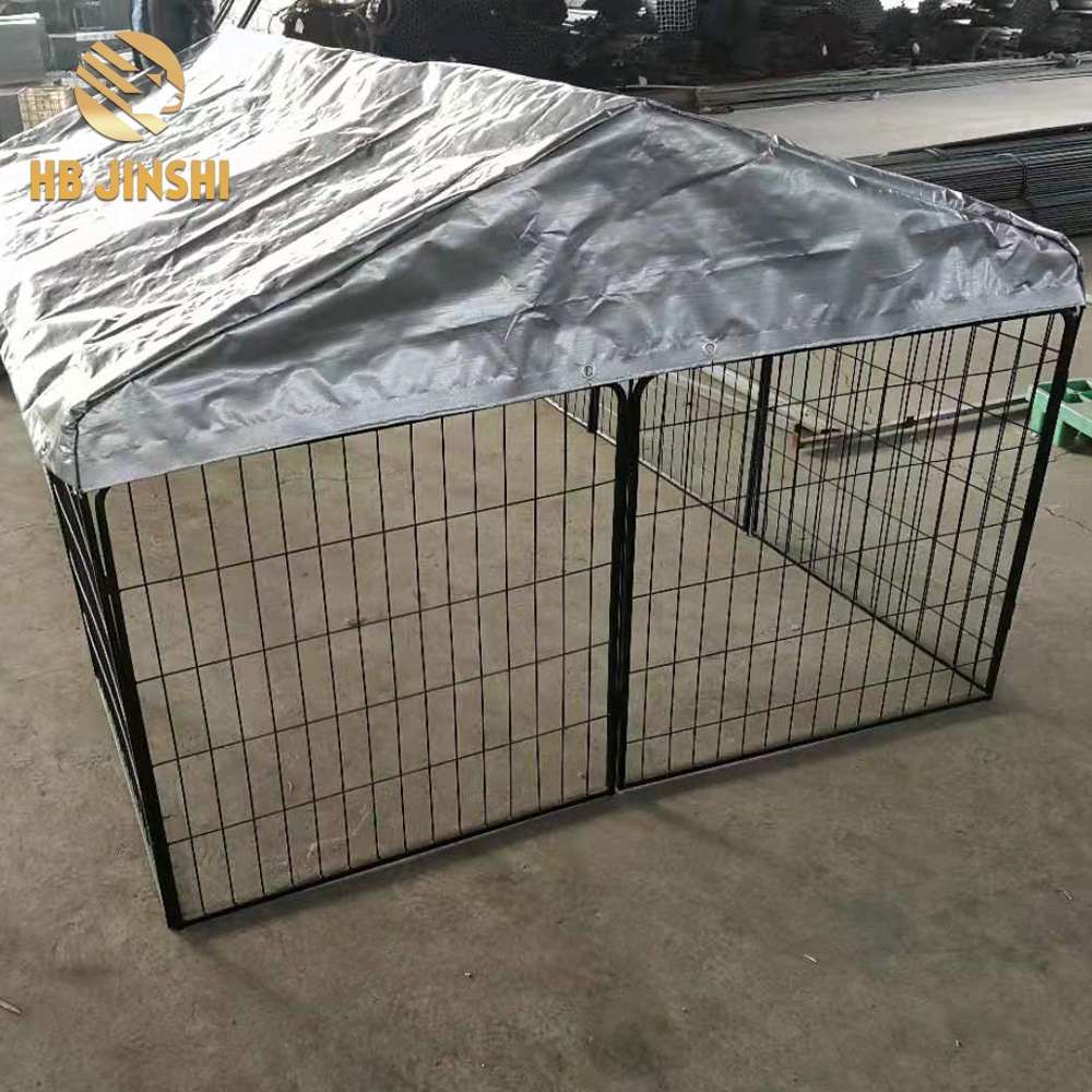 2019 ny type udendørs foldehundebur hundekennel kravlegård med dæksel fremstilling til salg