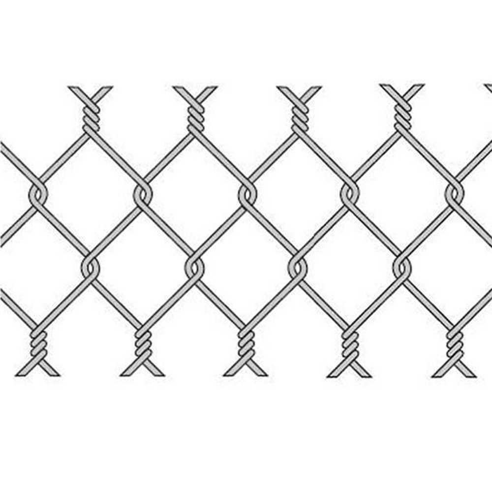 Ogrodzenie z ocynkowanej siatki o długości 5 stóp Siatka z ogniwami łańcucha Siatka z siatki diamentowej