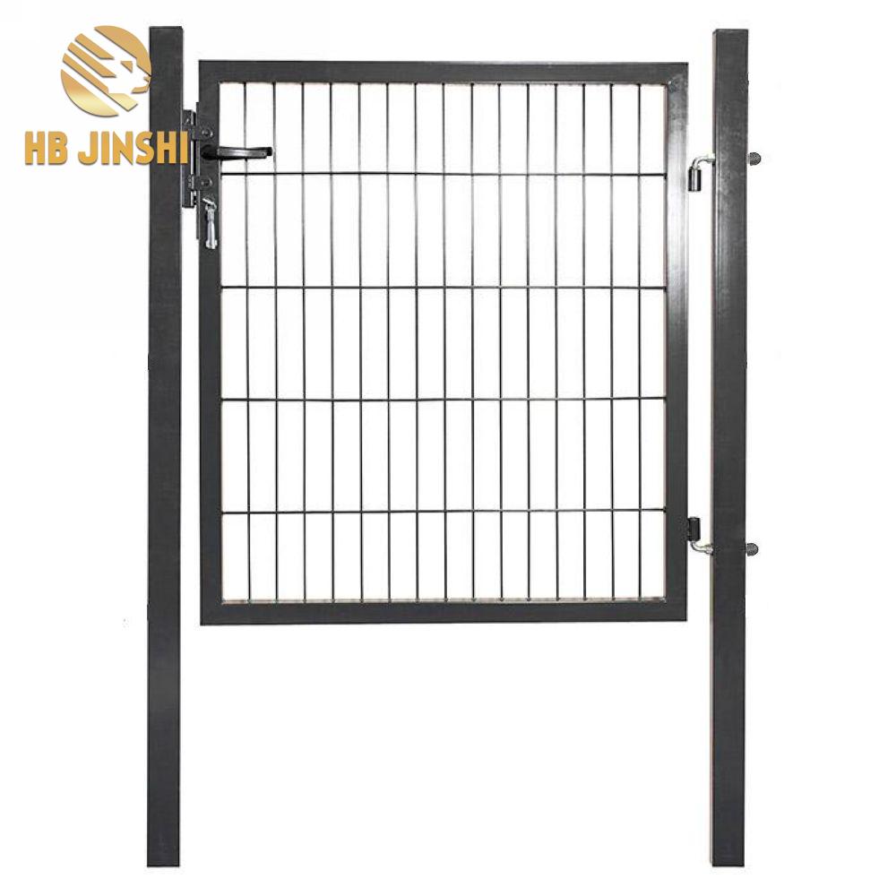 100 x 100 cm Square Pole 6mm Wire 50×200 mm Mesh Size RAL7016 Color Swing Gates Wire Fence Door