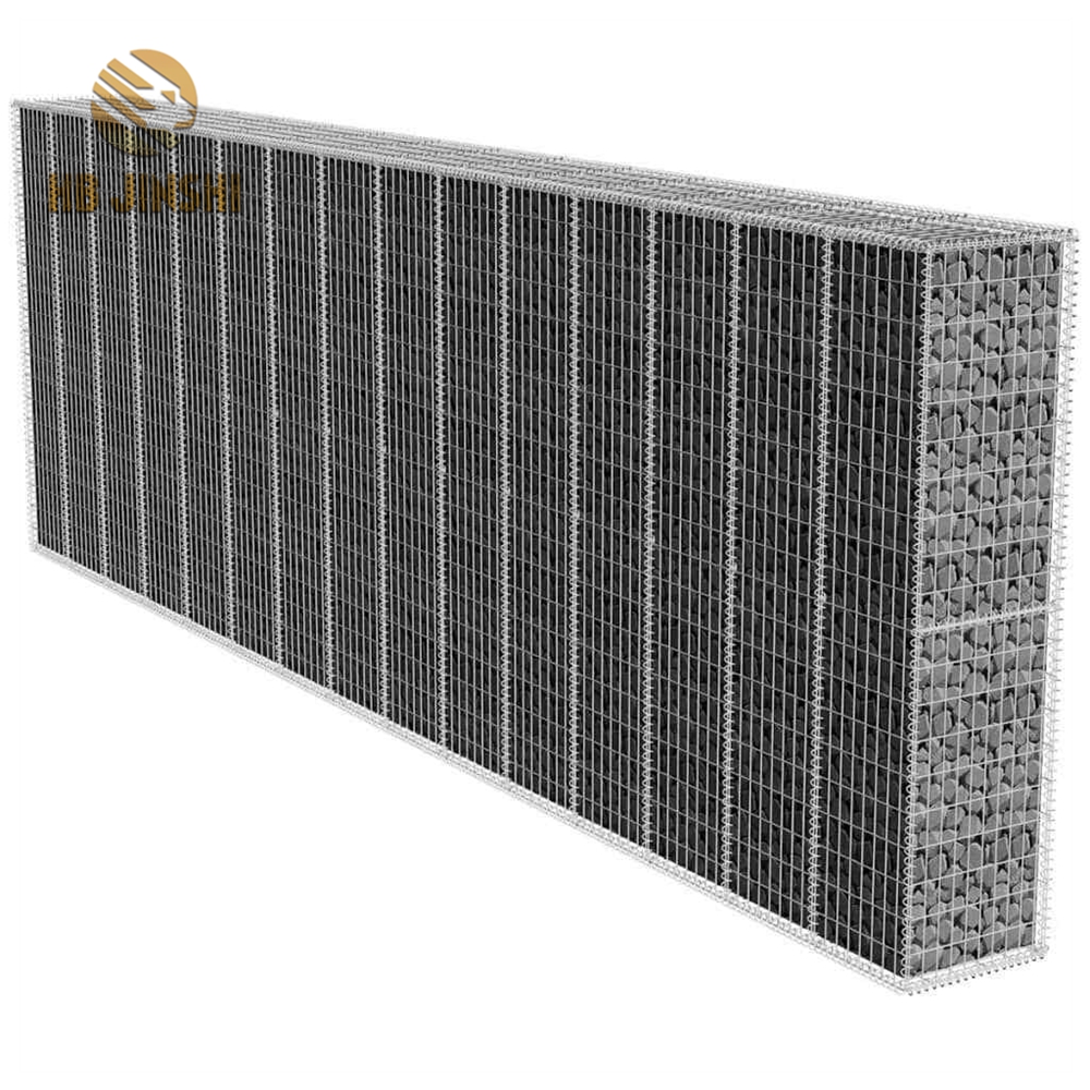 6-metres Gabion Wall with Cover Basket Welded Mesh Garden Outdoor Rock-Stone Wall