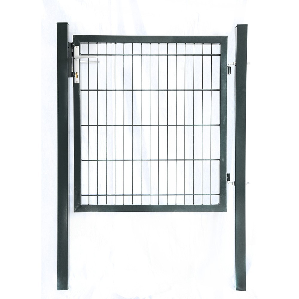 100x150cm Green Powder Coated welded wire garden gate with lock