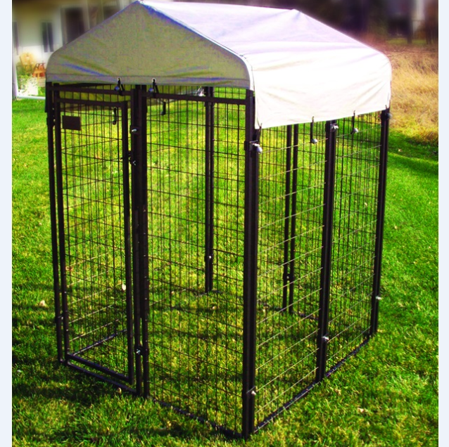 4x4x6' malaking welded dog kennel