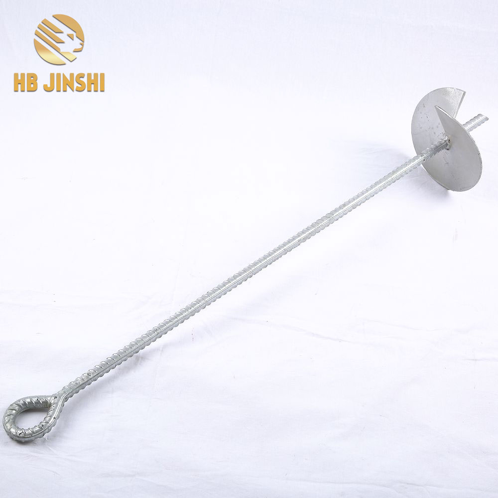 Hot Sale Quality 100 cm ຄວາມສູງ Galvanized Helix Pole Anchor