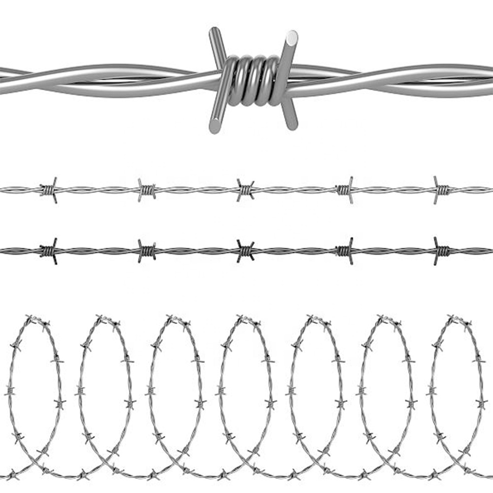 ကွိုင်များတွင် သွပ်ရည်စိမ်ထားသော Razor Barbed Wire