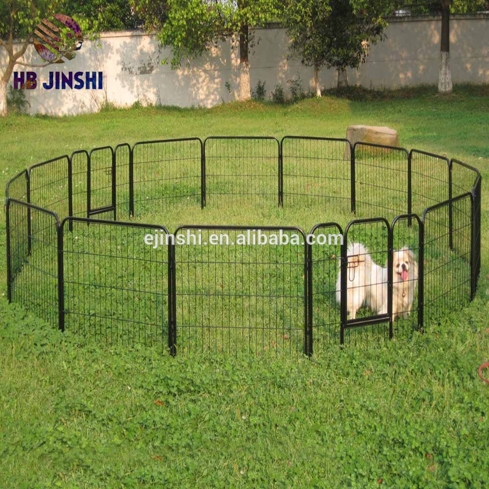 16 pcs Pet Dog Cat Asteng Fence Exercise Metal PlayPen