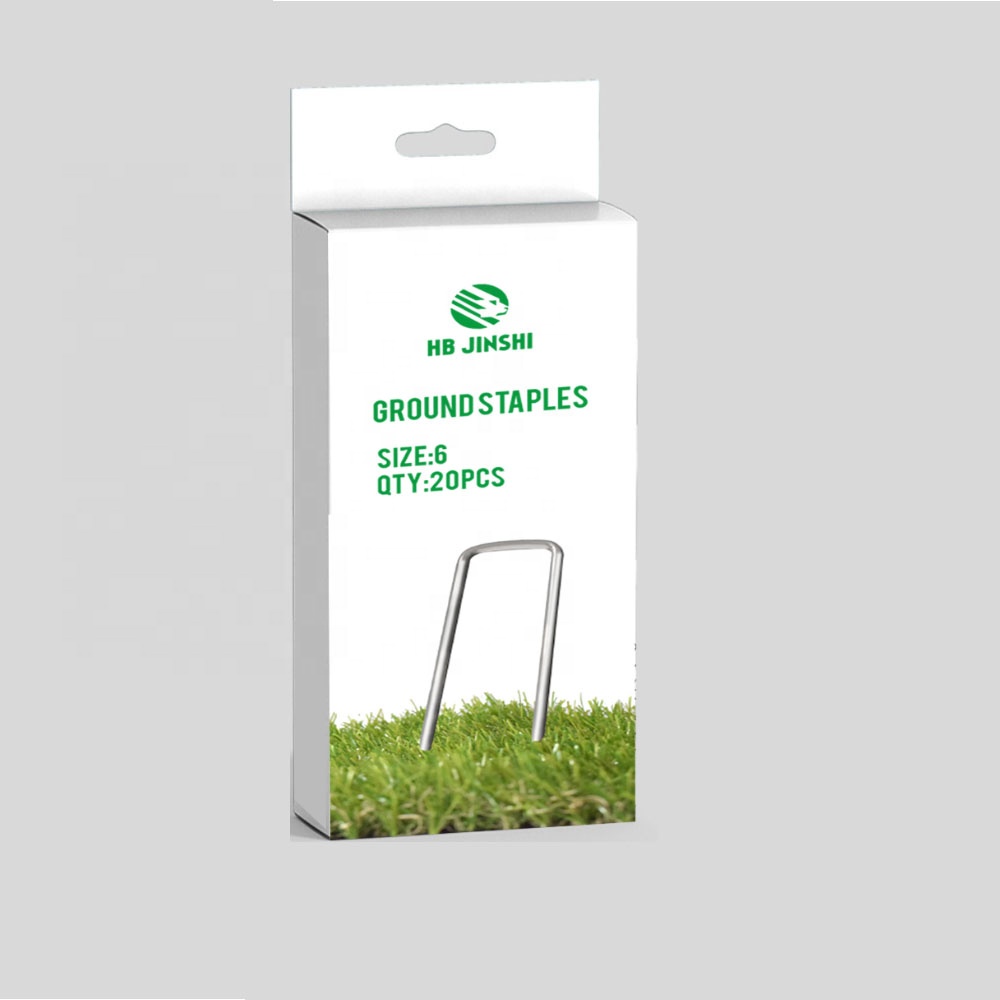 8'' Galvanized Grass Sod U  Staple Wire Garden Peg Pins