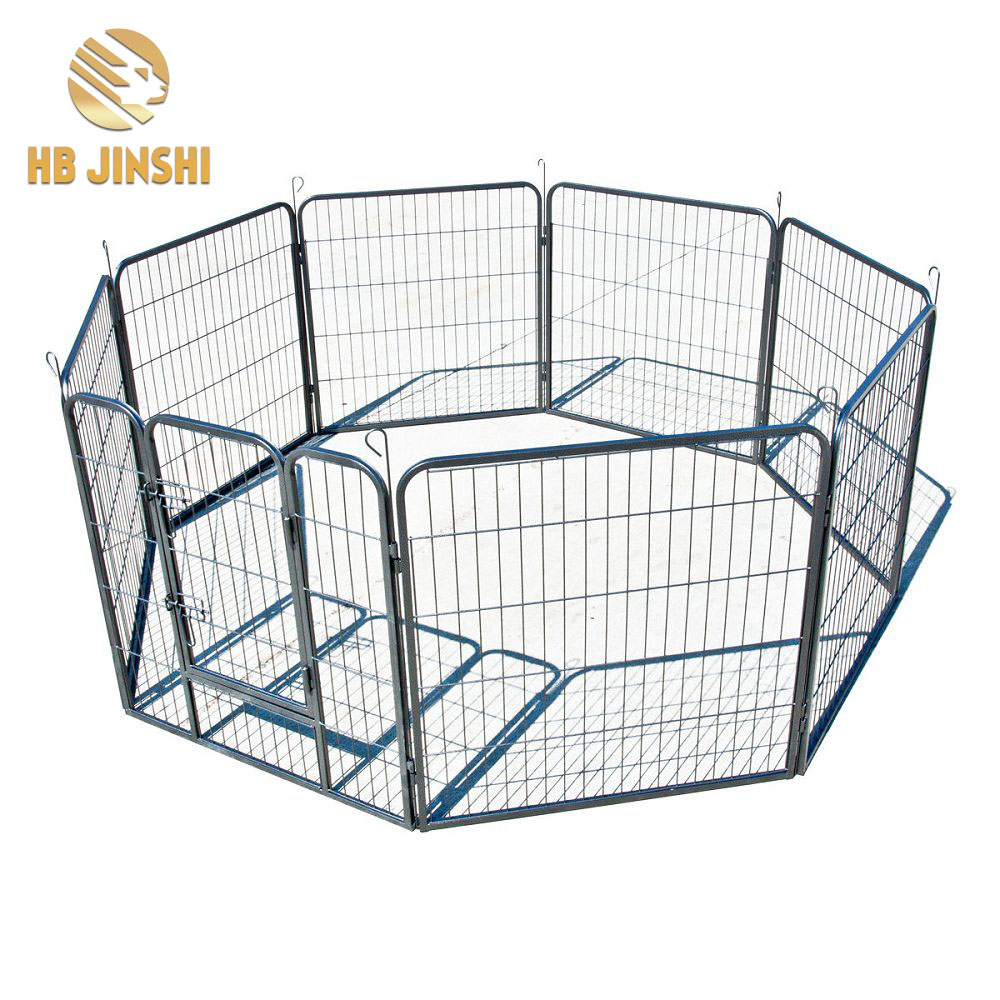 16 pcs Pet Dog Cat Barrier Fence Exercise Metal PlayPen playpen รูปร่างต่างๆ