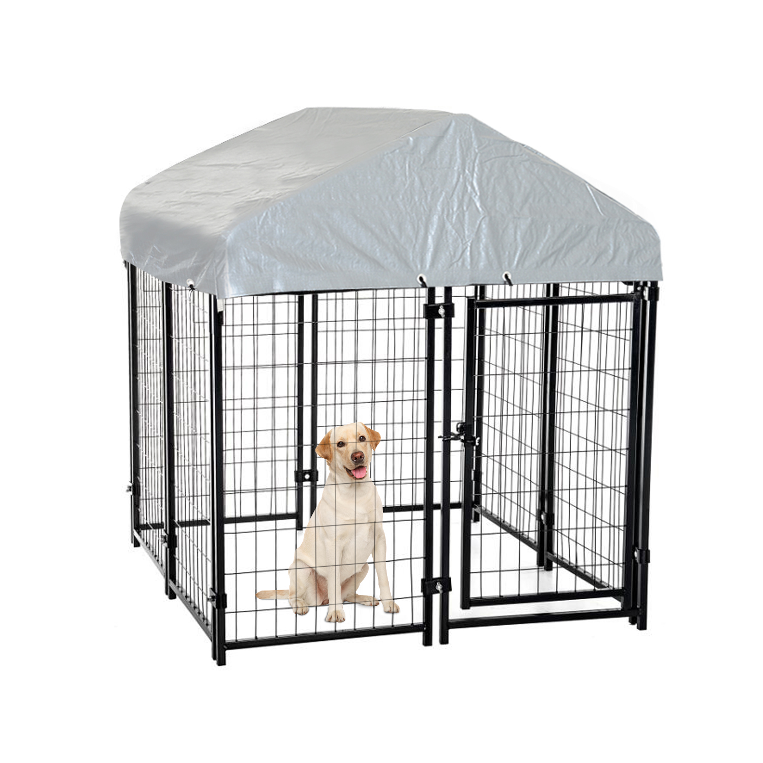 Велика клітка для собак на відкритому повітрі багаторазово використовується для ігор/вправ/дресирування