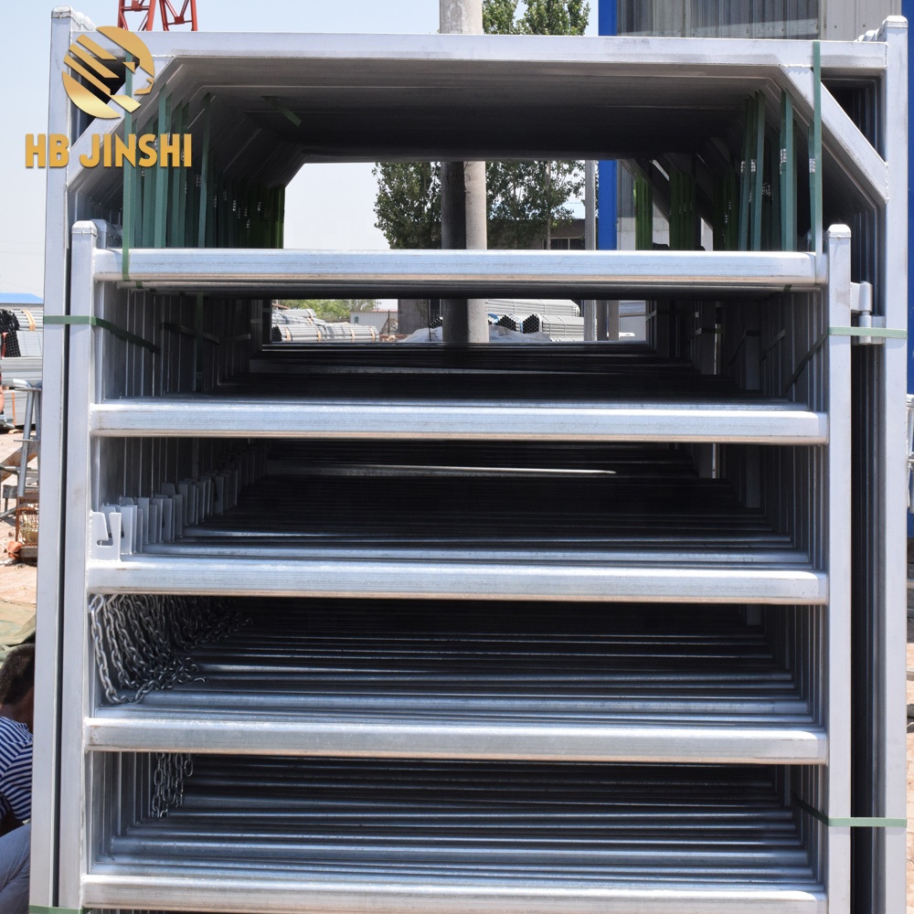 1 × 2,8 m galvanizli panjara panellari / arzon qo'y panellari