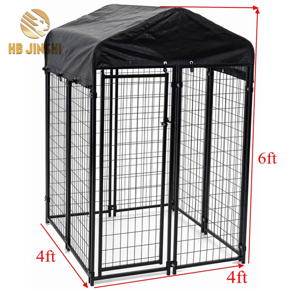 Lockable Dog House Cai-tahan hateup piaraan Kennels 4ft x 4ft x 6ft