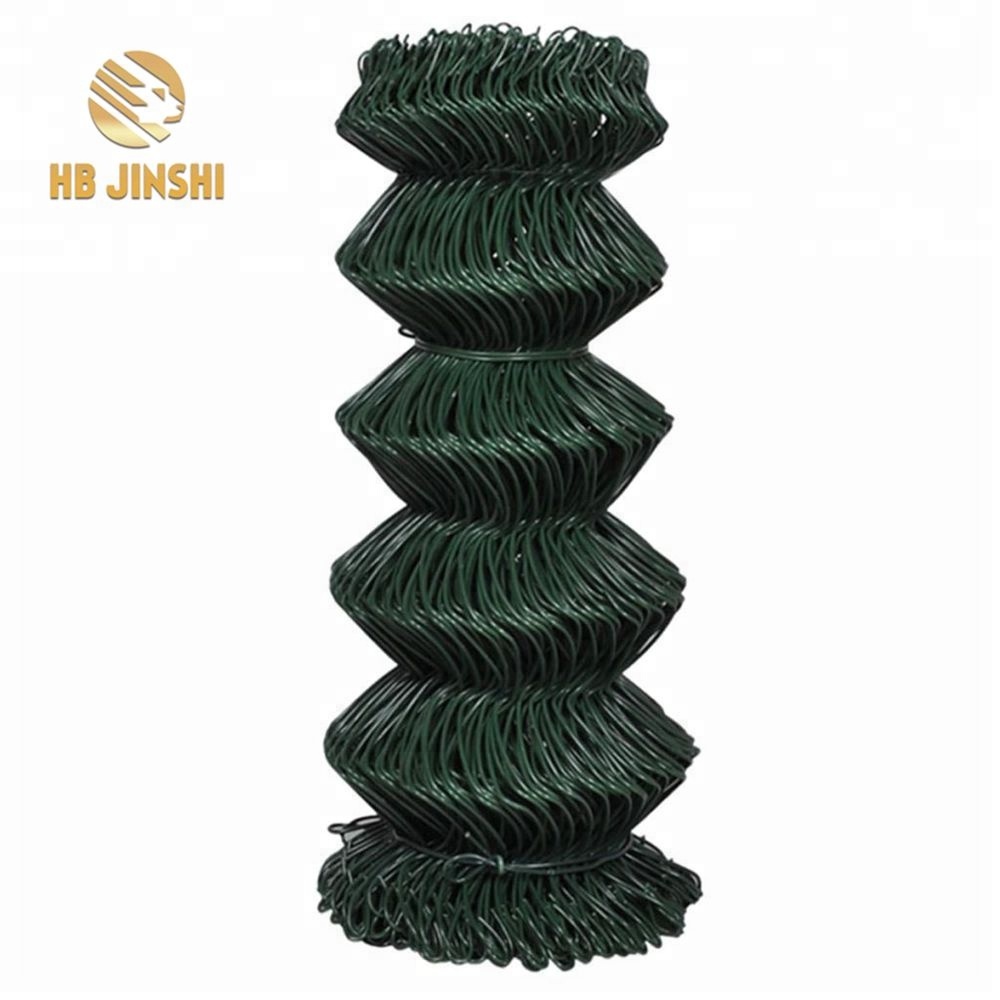 Recinzione a maglie di catena da giardino rivestita in PVC decorativo