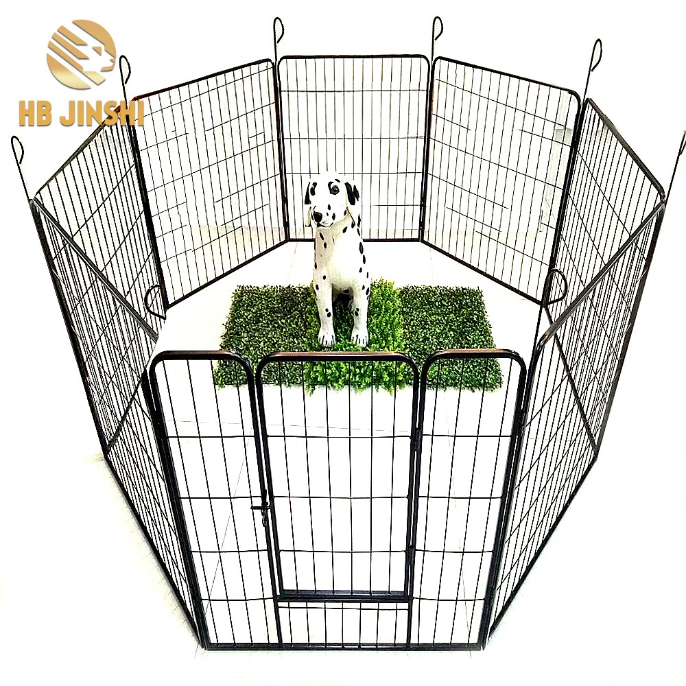 8 پی سیز پینل Heavy Duty Pet Exercise Cage Dog Cat Barrier Fence Metal Play Pen Kennel