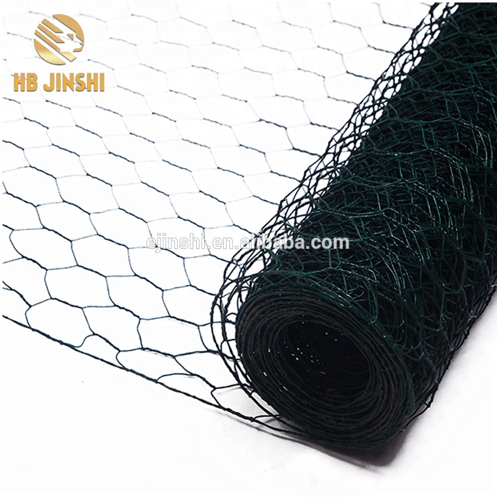 Galvanized mei swarte PVC Coated Hexagonal Wire Netting foar plomfee
