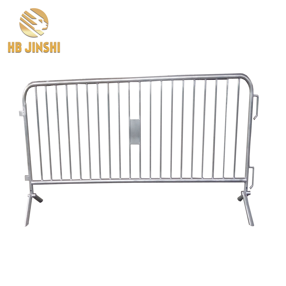 Made in China factory HB JINSHI hot dipped galvanized iron tube removable Temp panel fencing road barrier