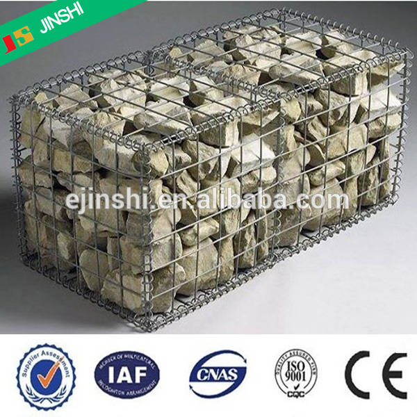ផ្ទាំងថ្ម 50x100mm និងការការពារដី galvanized welded stone gabion box