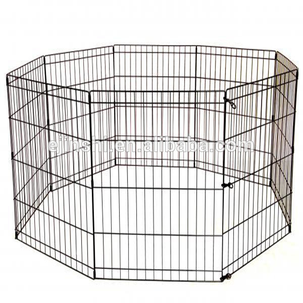 42" - Black Tall Dog Playpen / Crate Fence / Pet Kennel Play Pen/ Cage Motsa jiki -8 Panel