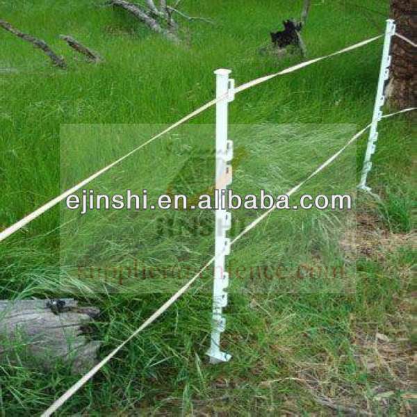 48in White Meadow Tread in palo per recinto elettrico isolante in plastica
