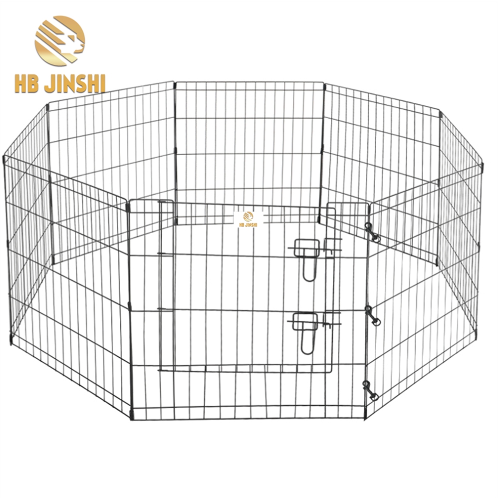 24 Zoll hoher Haustier-Draht-Laufstall Indoor Folding Dog Exercise Fencing Pens