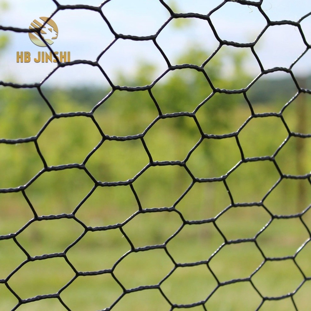 48" x150'-1" 20GA Black PVC Hexagonal Poultry Netting, Chicken Wire