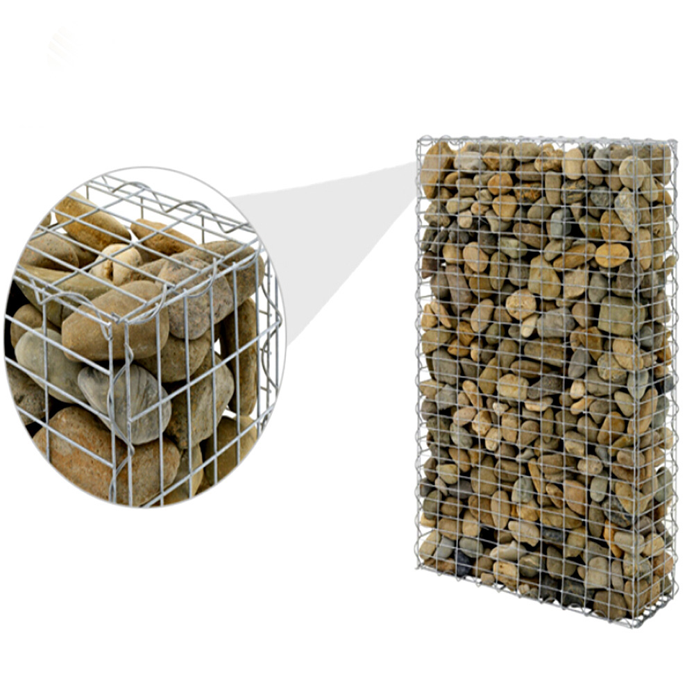 HB JINSHI ရင်ပြင်အလှဆင် 1m x 0.5mx 0.5m အပူနှစ်ပြီး သွပ်ရည်စိမ်ထားသော ဂဟေဆော်ထားသော ဂါဗွန်သေတ္တာ