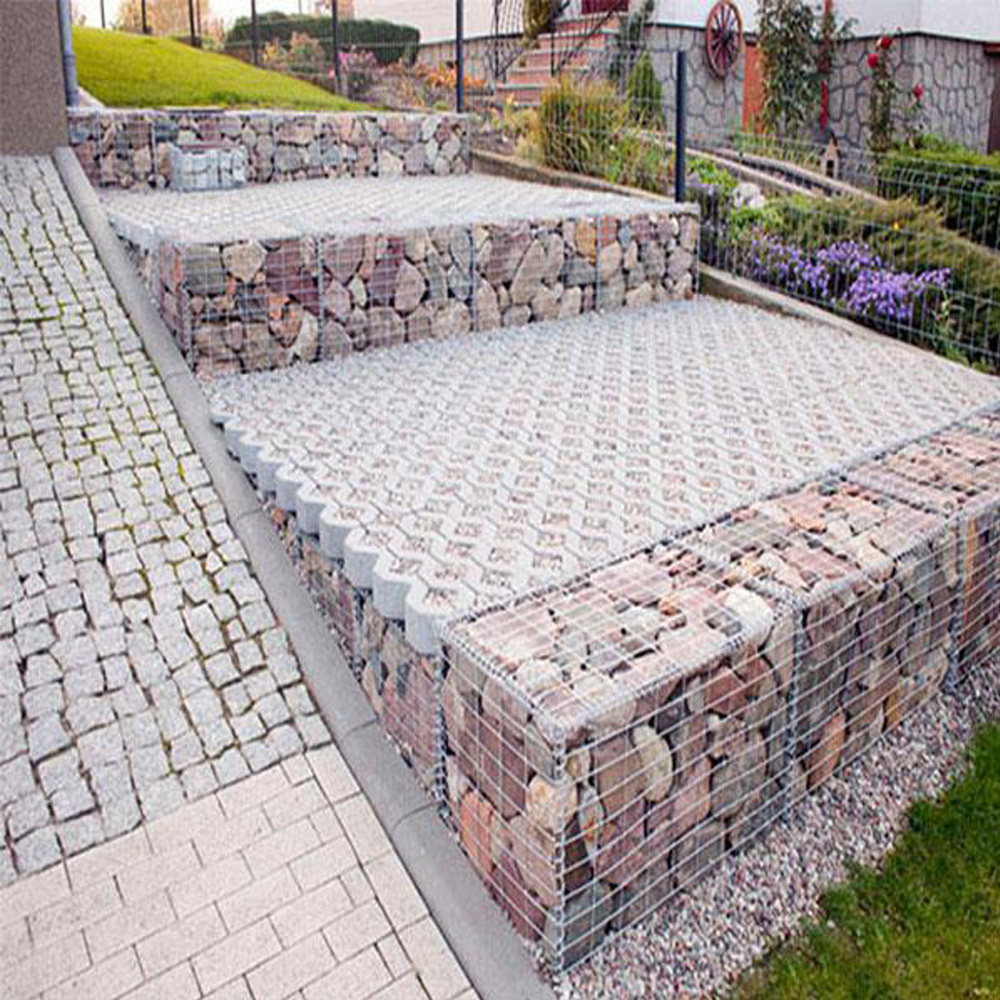 Mataas na Kalidad 1×0.5×0.3m decorative welded gabion para sa garden wall