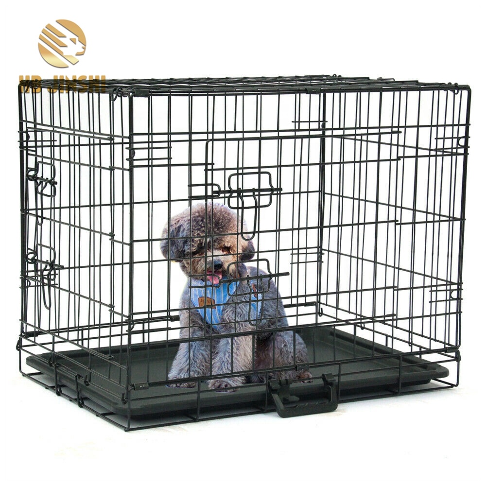 Metal Dog Cage Crate Puppy Pet Carrier Training ცხოველთა გალია