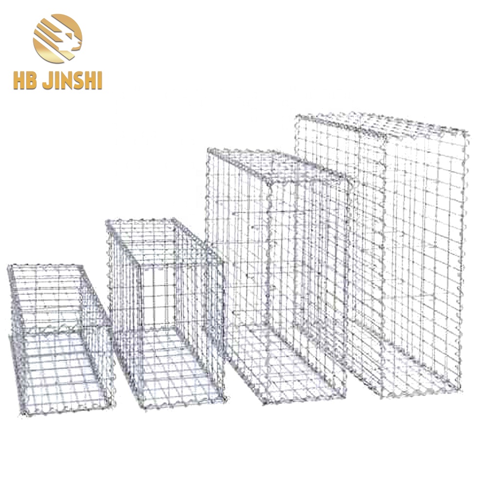 Gadheni Patio Wall Wire Fence Cage / 100cm * 30cm * 50cm Metal Stone Cage