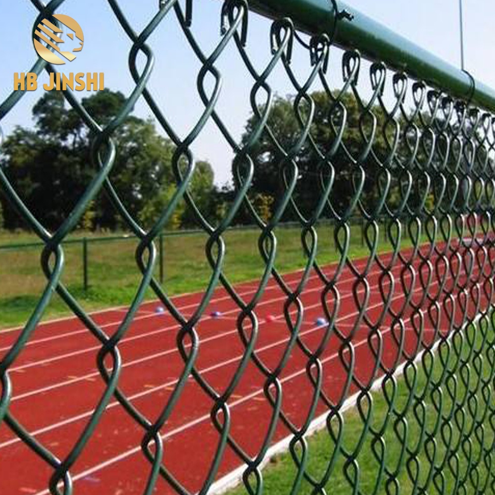 فٹ بال کی باڑ 2.4m ہائی چین لنک باڑ کھیل کے میدان کے لیے 8ft X 50ft