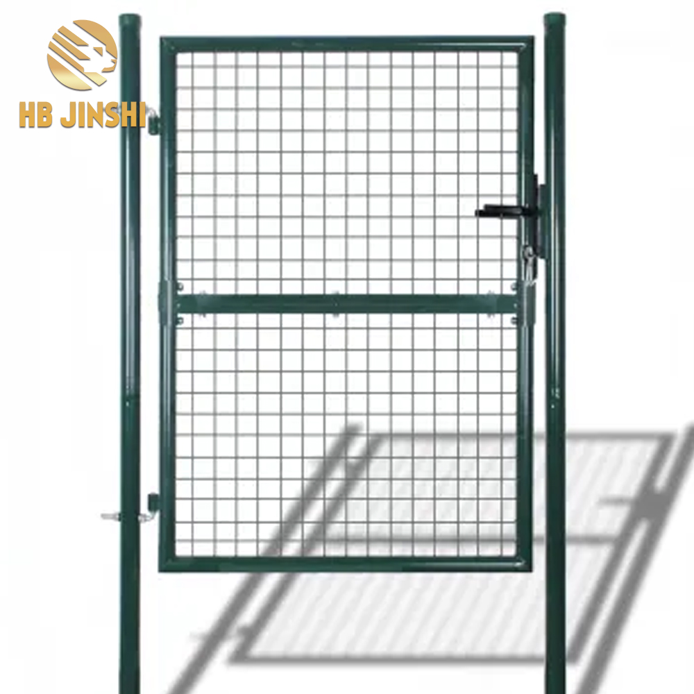 European market green powder painted welded wire mesh garden gate