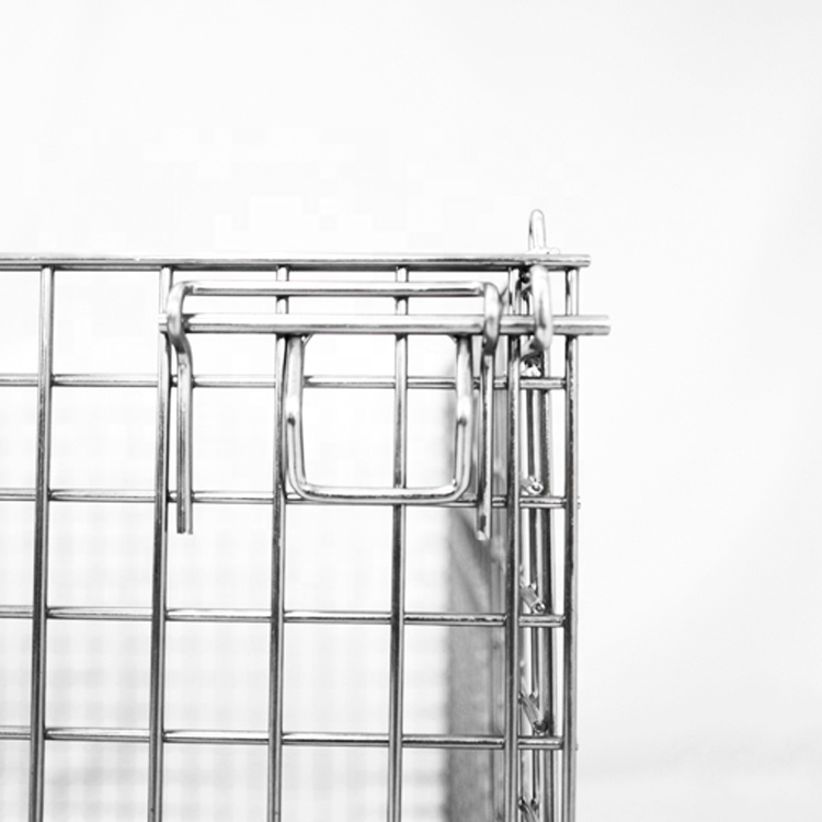 Gabbia di stoccaggio in rete metallica con gabbia di sicurezza per contenitori in metallo