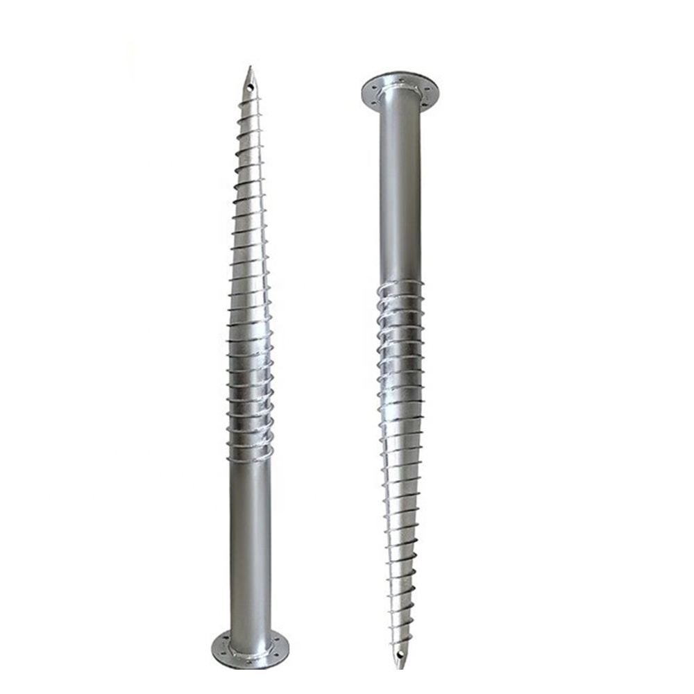 Spiral ground anchor stakes screw post anchor qubu