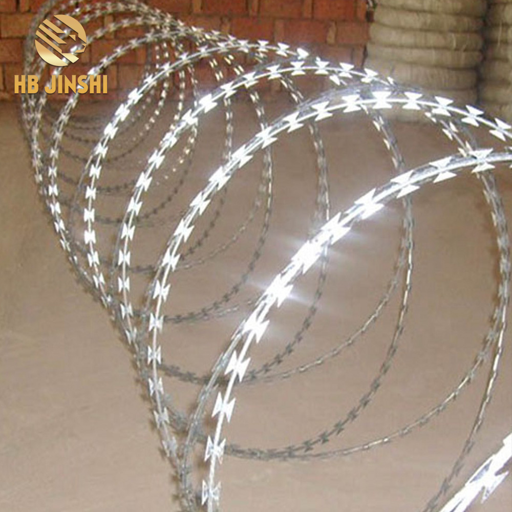 Dearbhú Trádála Concertina Galvanized Razor Wire