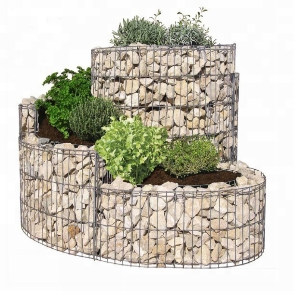 Factory galvanized welded gabion stone baskets gabion fence wall for garden and yard