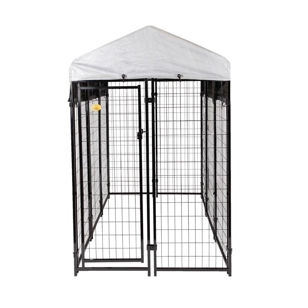 Розплідник для собак на відкритому повітрі, анти-УФ-дах, будка для собак, 8 панелей, клітка для домашніх тварин