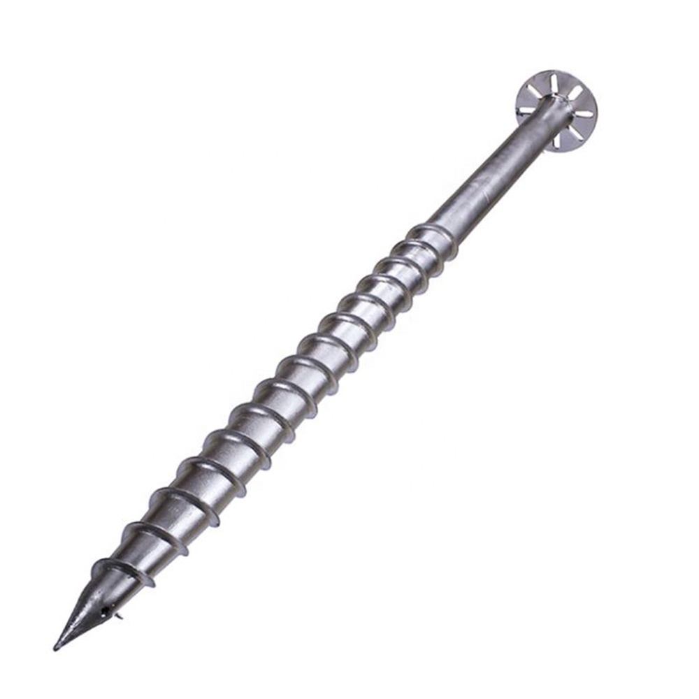 Ground helical screw ierde anker spiraal grûn screw anker stake